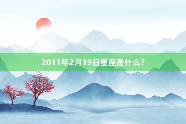 2011年2月19日星座是什么？